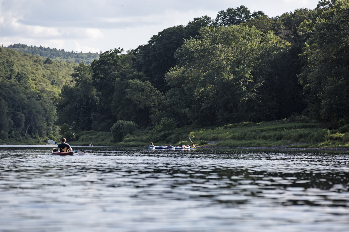 Dave and some tubers in the distance on day 1
