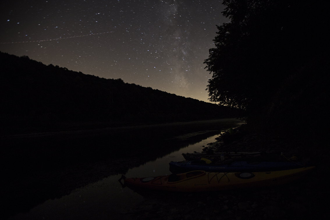 Some milky way action along the river on the first night.