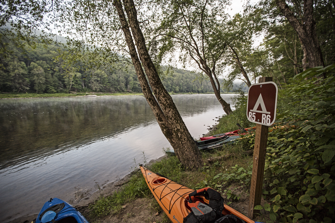 Early morning fog on the river.
