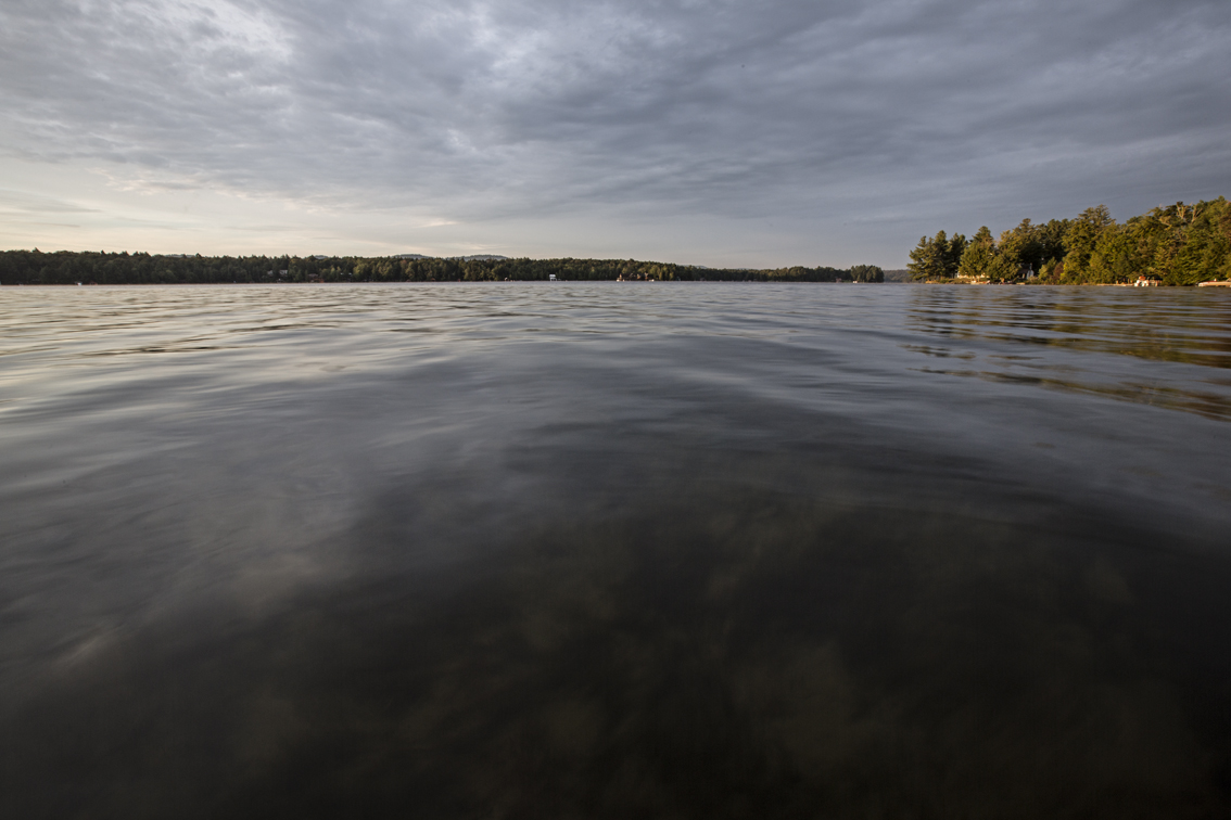 First light on Fourth Lake.