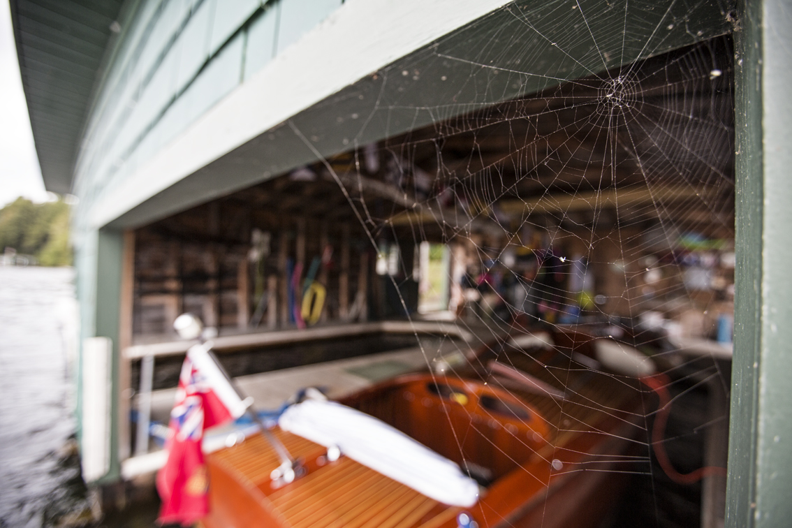 An incredible old wooden boat in one of PAOWNYC's boat houses