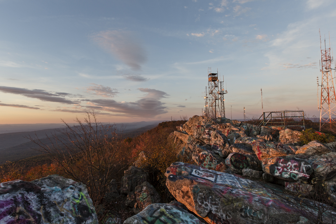 Unfortunately, since it is so accessible, this spot is also quite popular for cell towers, as well as jerks with spray paint....