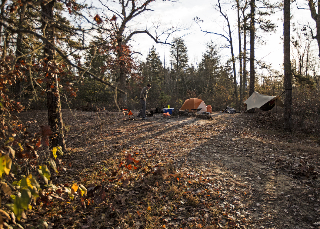 A brisk morning at Goshen Pond Campground