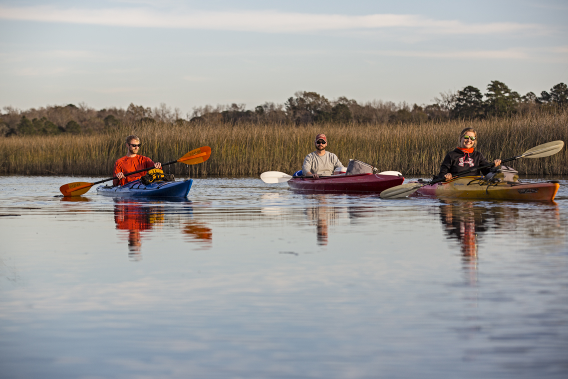 Sunshine and tidal paddling, the best of the low-country.
