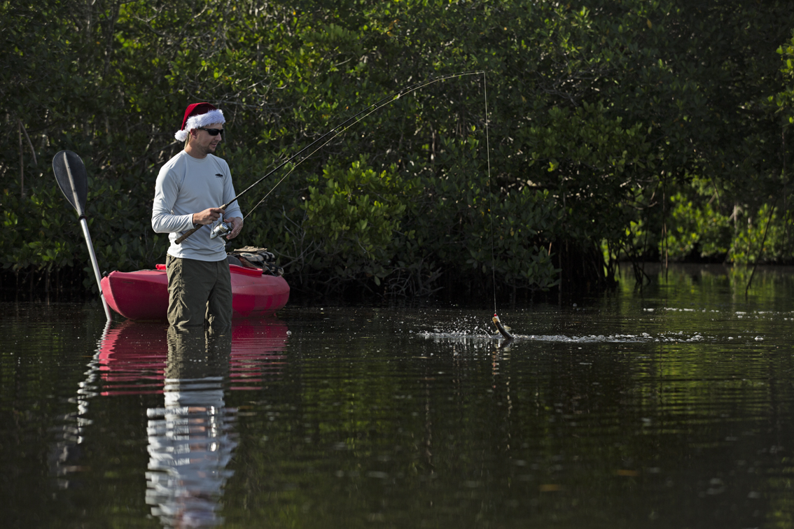 He found a school of baby snook to teach lessons to.