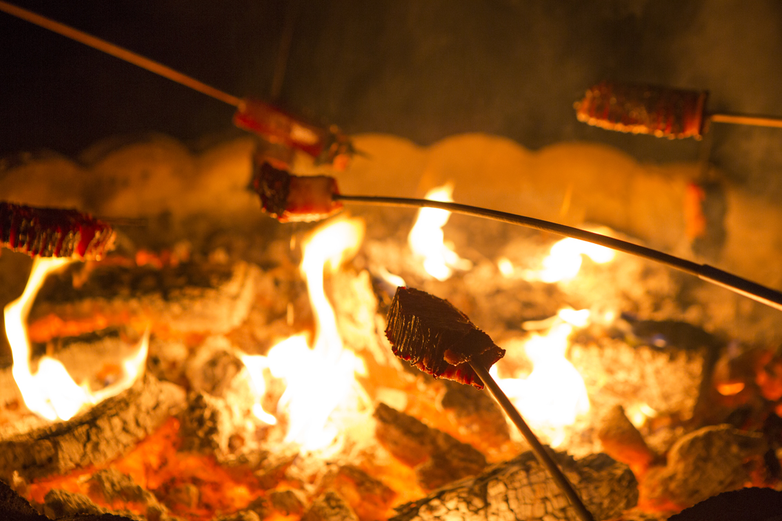 The cooking process.