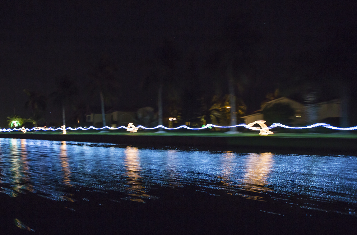 Everyone in my parents neighborhood decorates their yard by the canal, its a pretty awesome way to see christmas lights.