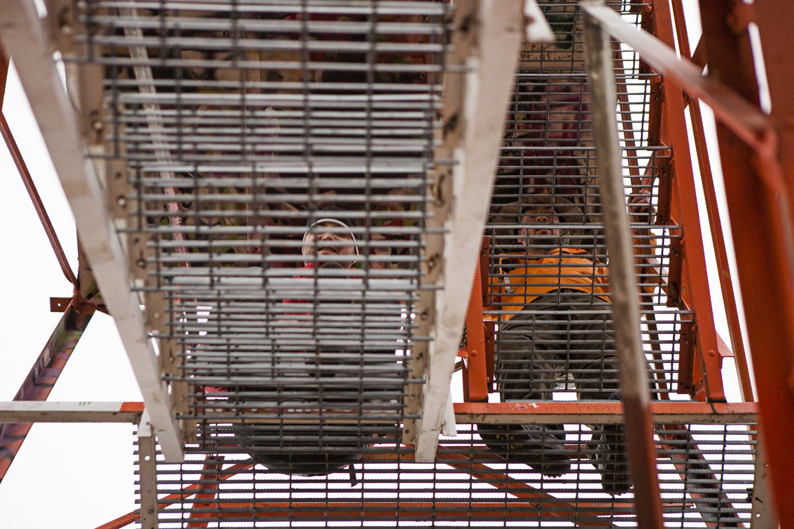 Frank and Loren at the top of the fire tower. 
