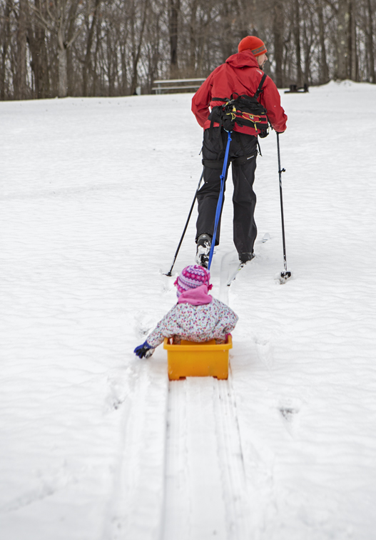 Brenna enjoying the uphill section.