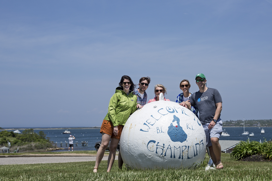 Just before we opened the bar at Champlin's on Block Island.