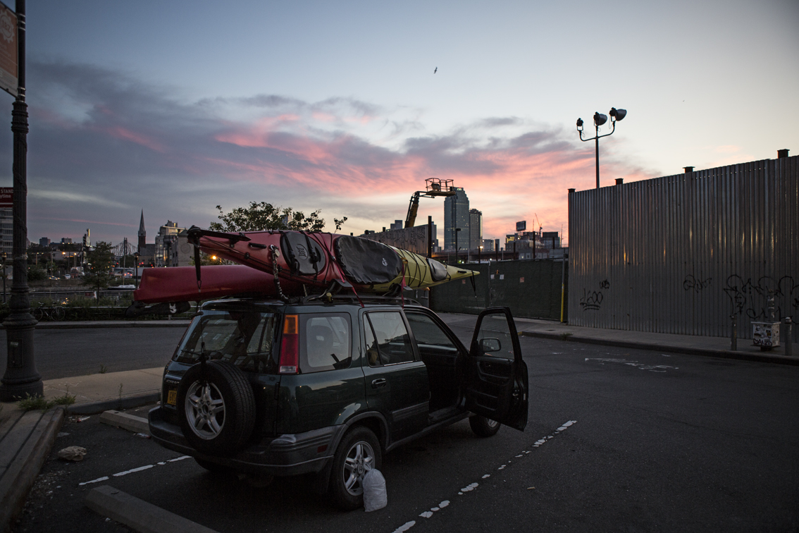 At the boat launch, just in time for sunrise.