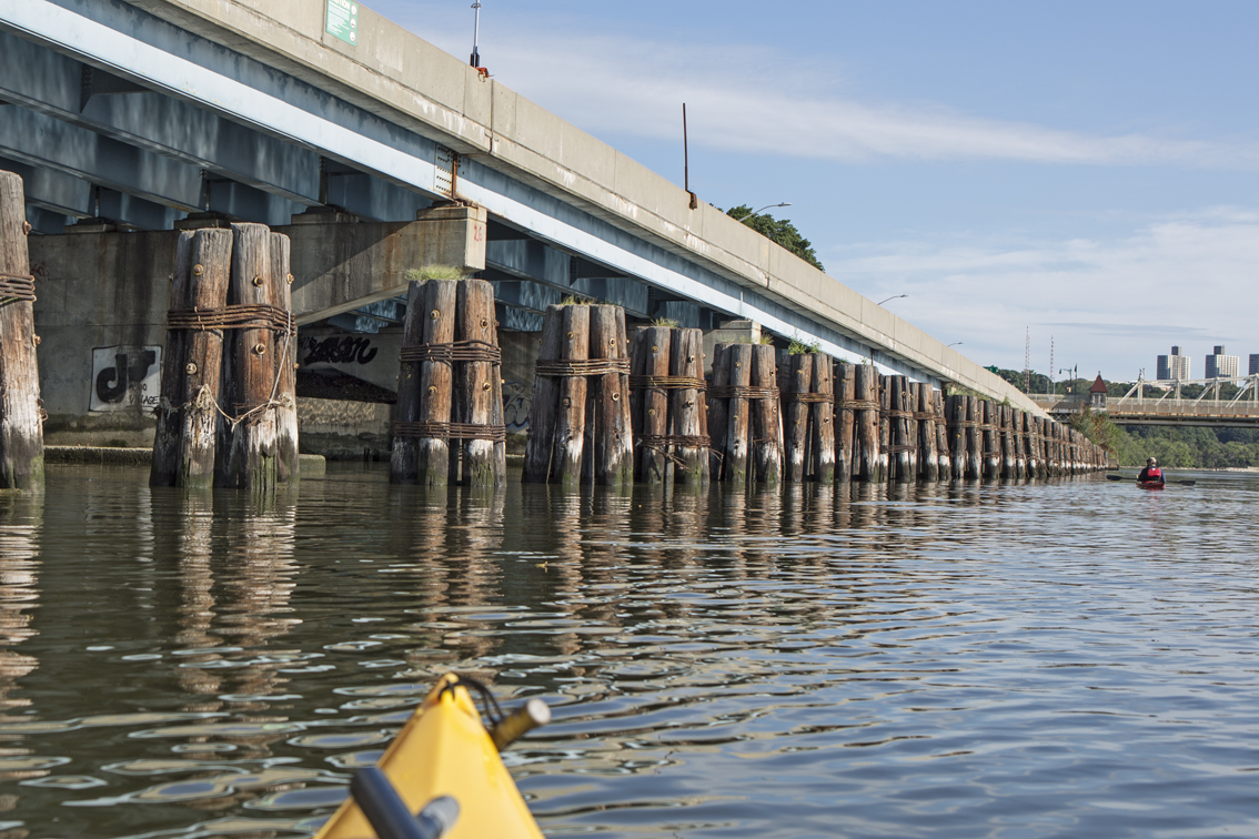 Demshitz in the Harlem river, near the Bronx? Those of you who are white water boaters will know this, for the rest this will make no sense at all.