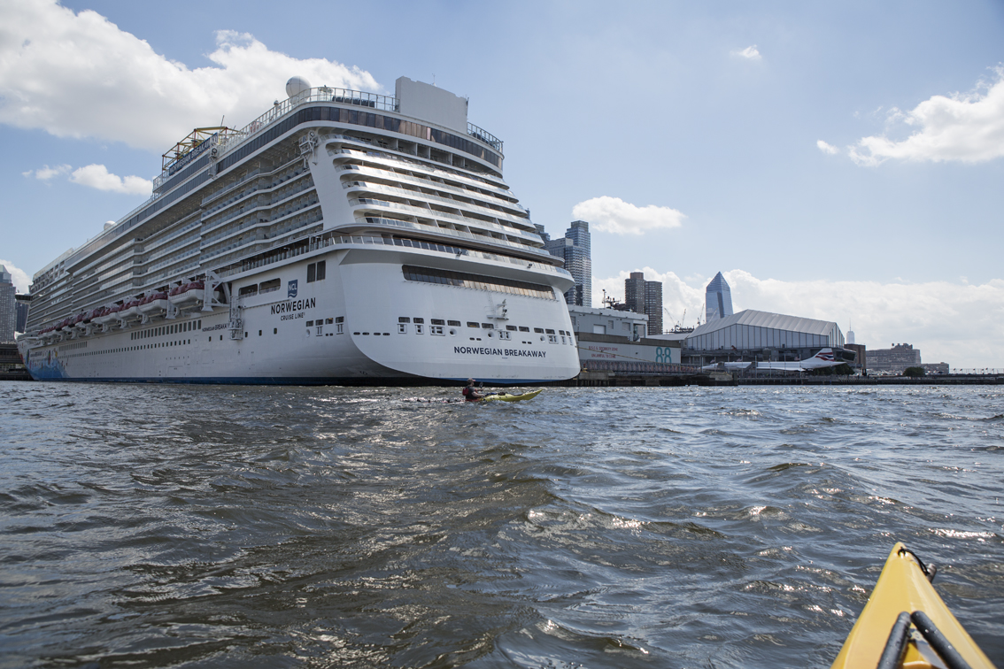 Cruise ships are big. 