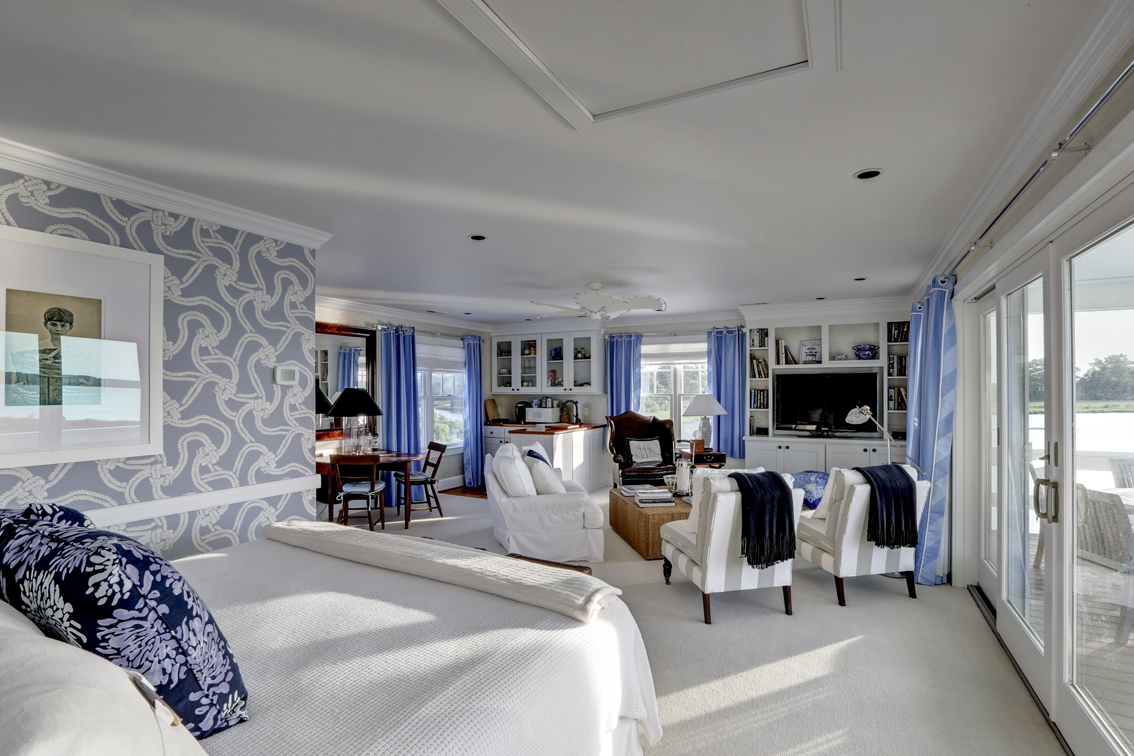 View from the bed area.