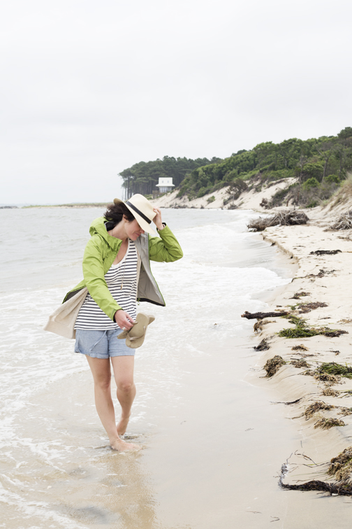 Sloane's best Michael Jackson impersonation on our rainy day hike at Savage Neck Dunes, which are some of the highest points on the Eastern Shore.