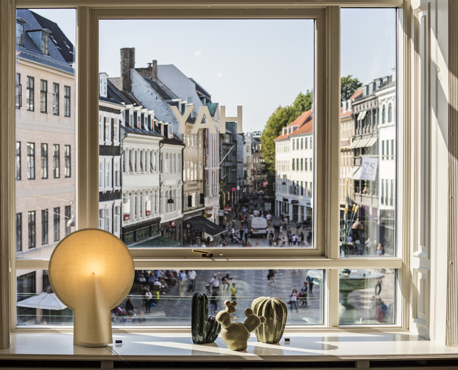 A view of Amager Square from the windows of HAY House. 