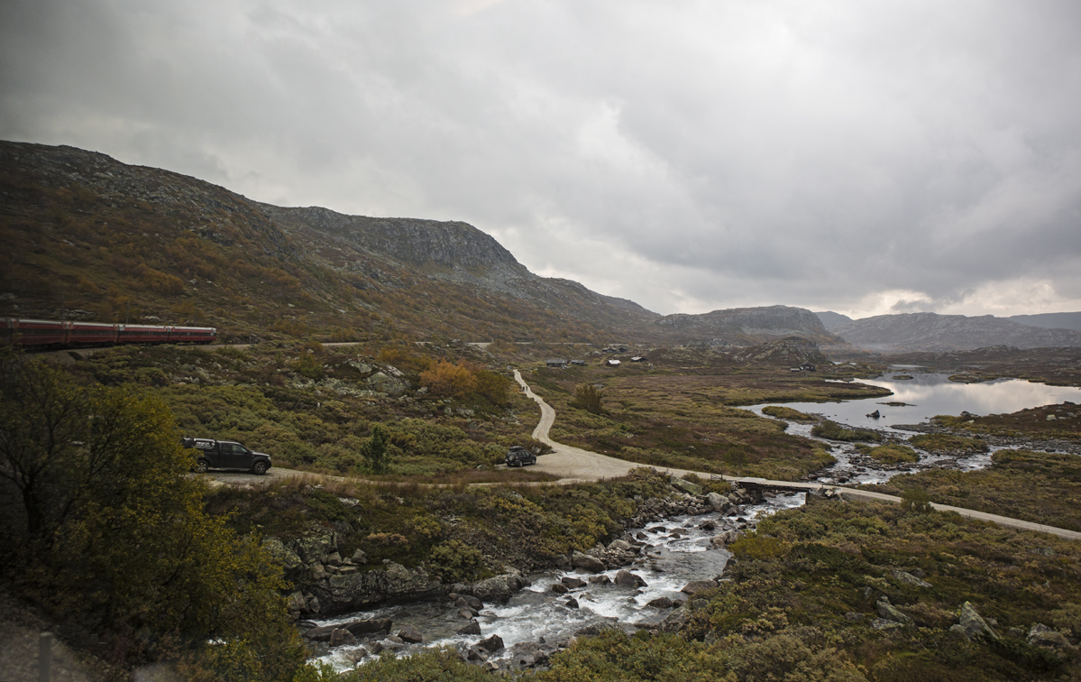 A mountain stream along the way, near Finse.