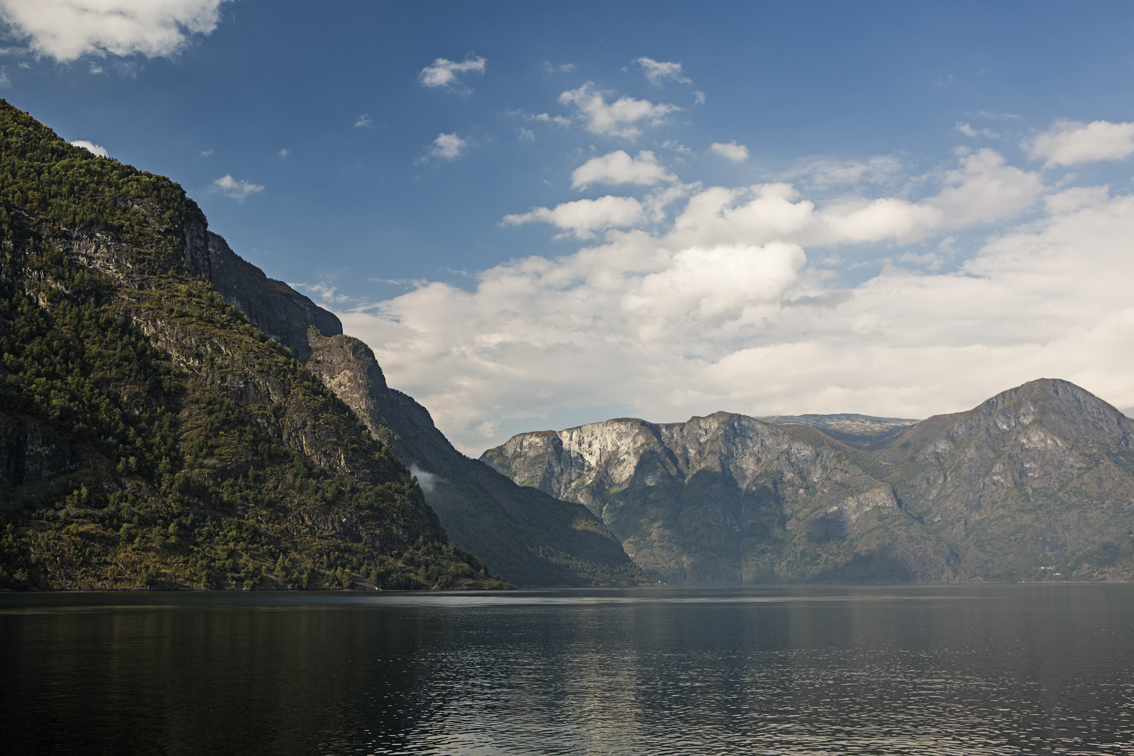 Our first real glimpse of a Norwegian Fjord that wasn't covered in fog.