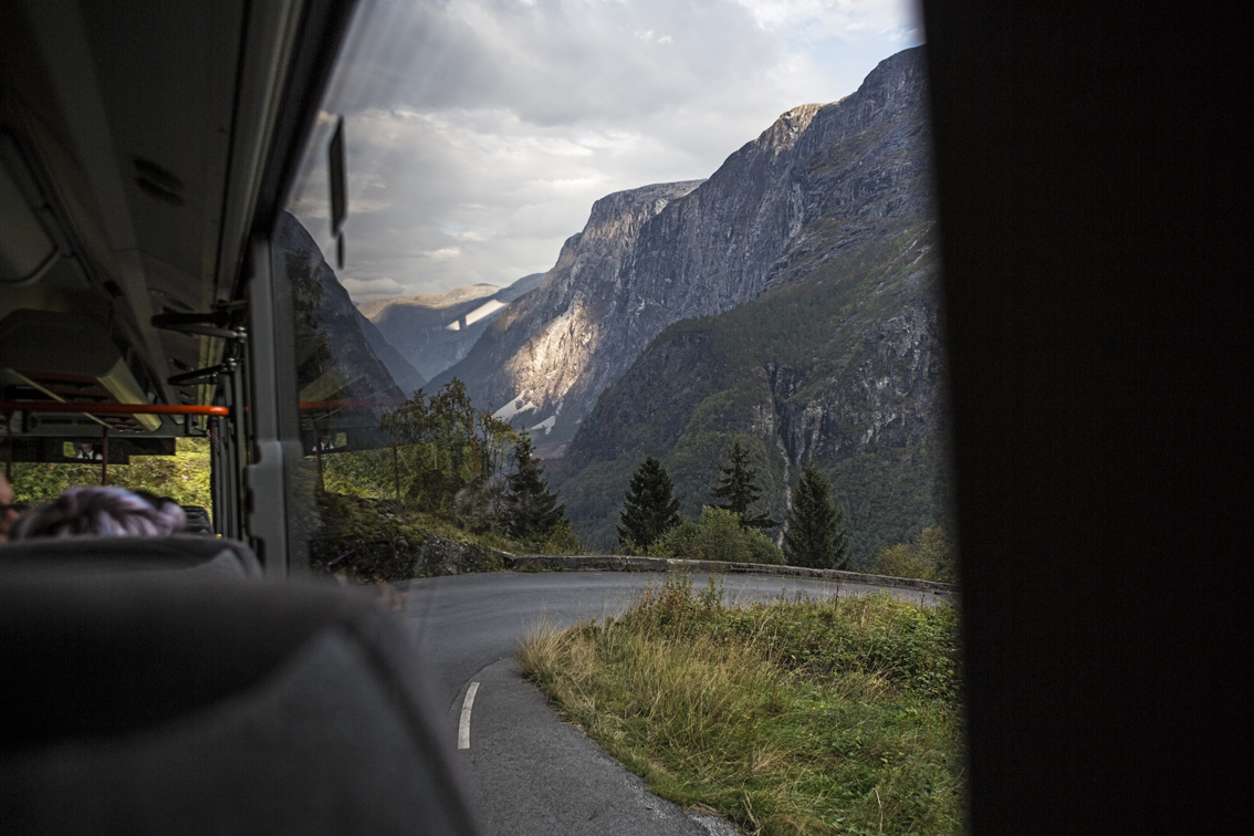 A view of the Naeroy Valley from the stalheimskleiva.