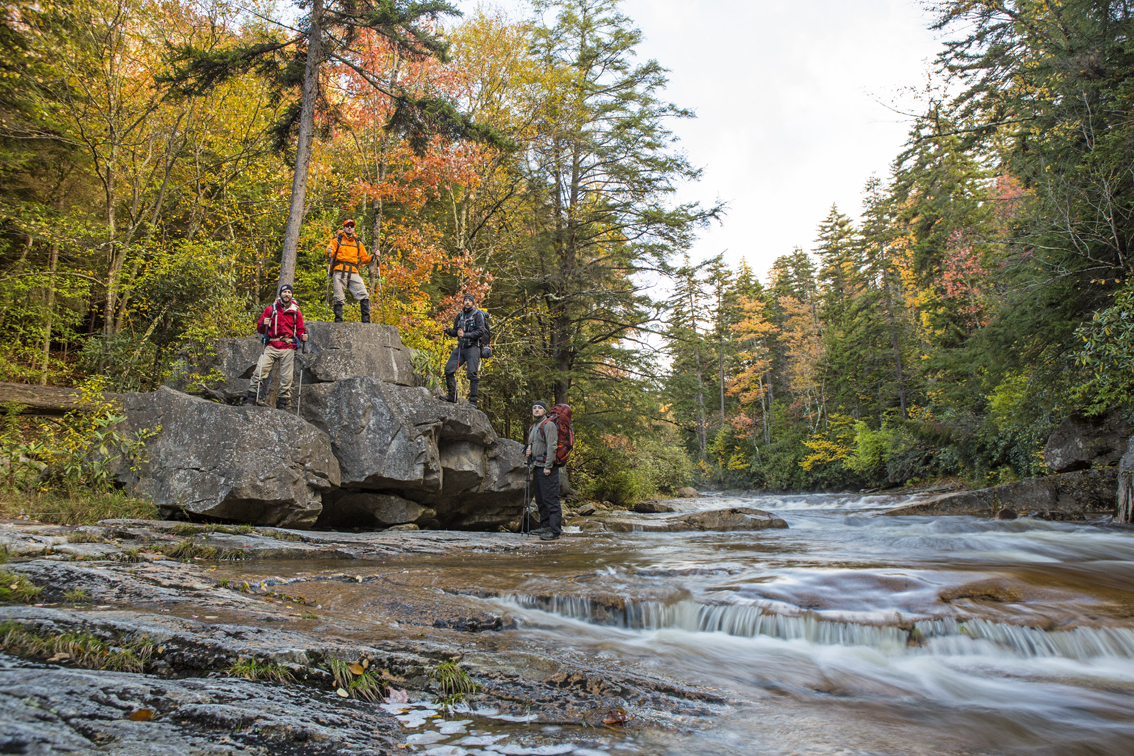 The crew at our last campsite.