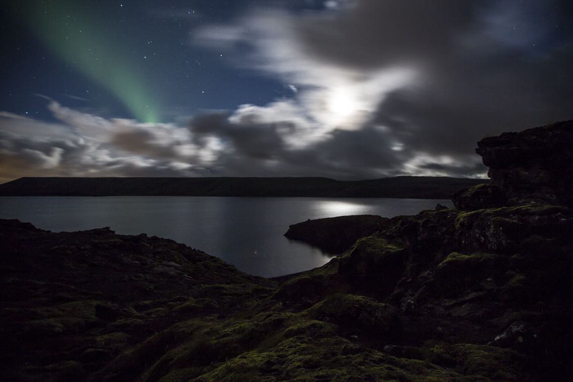 My first shot of the Aurora, this was before you could actually see it with your eyes.