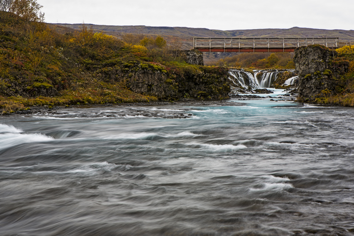 Bruarfoss from afar.
