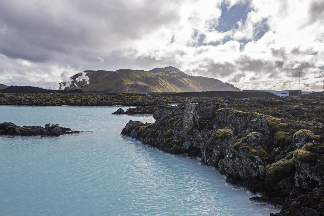 Right outside of the Blue Lagoon