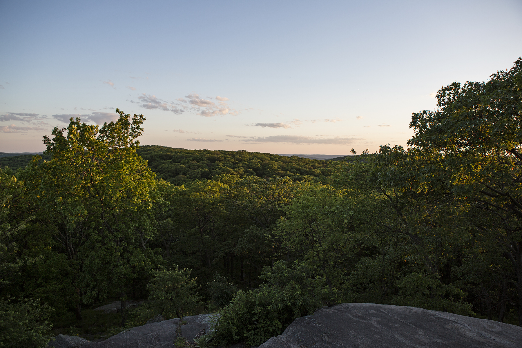 View from the chimney of the shelter.