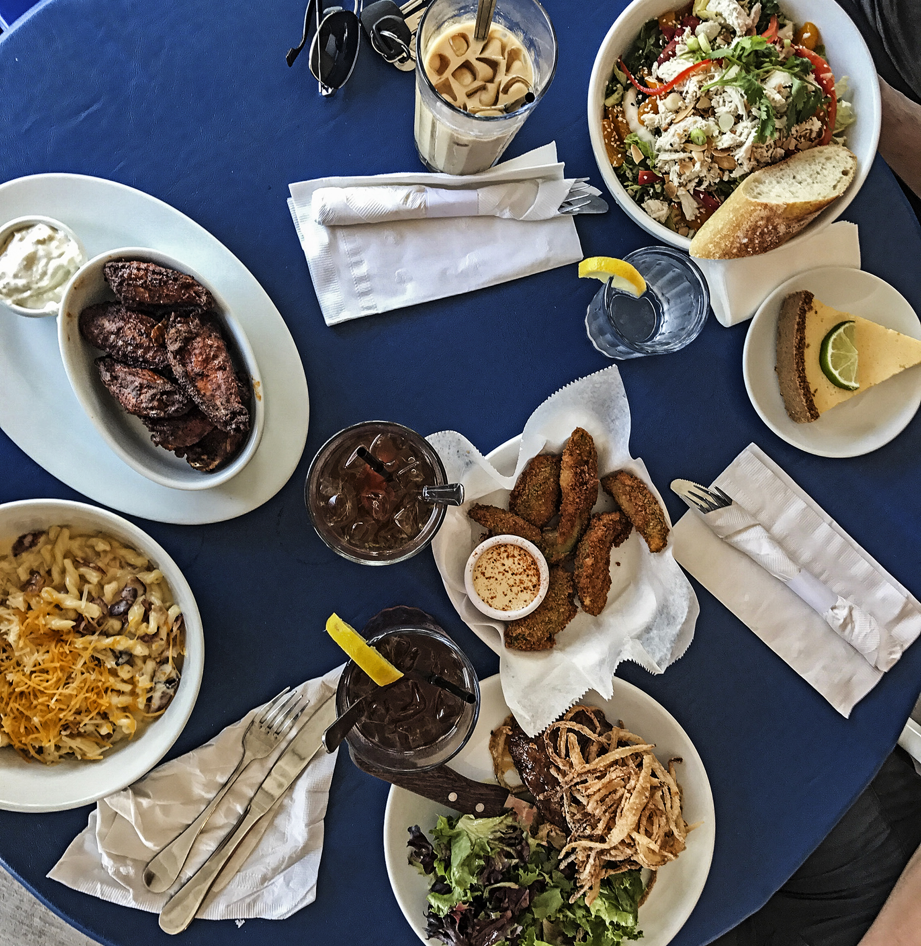 Post hike feast at Dottie Audrey's.