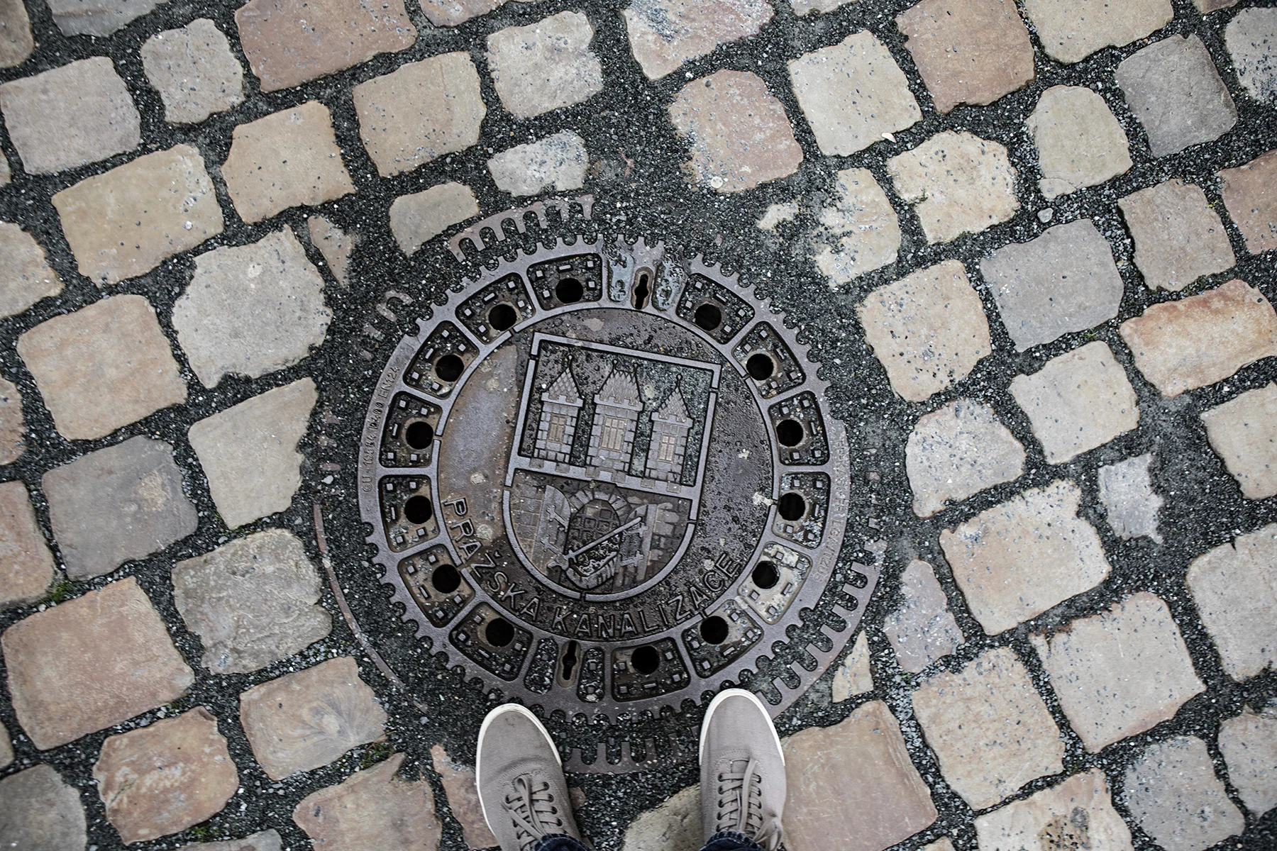 I can't understand why the US doesn't implement better looking sewer covers, Europe knows how to cover a manhole!