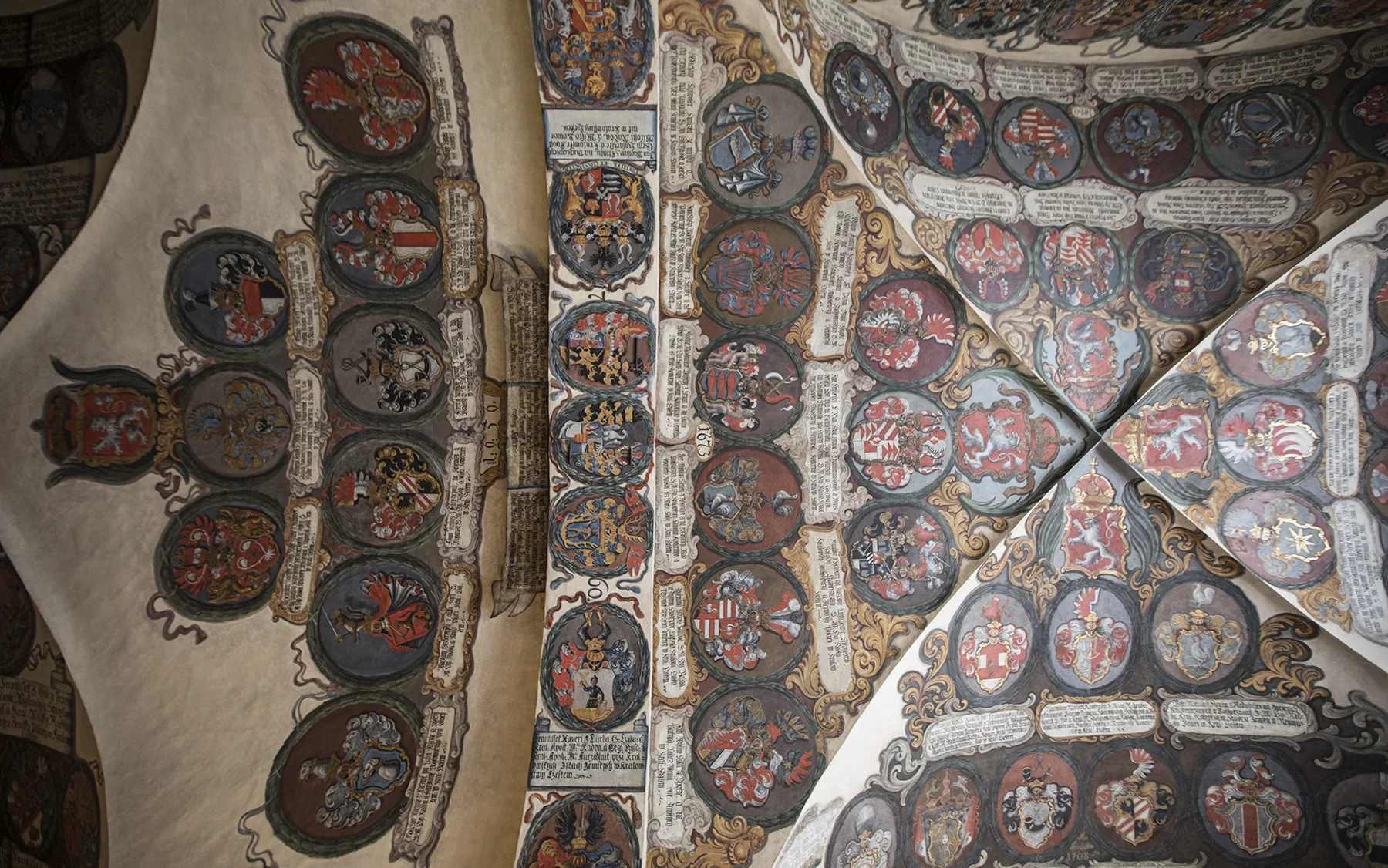 Coats upon coats of arms.