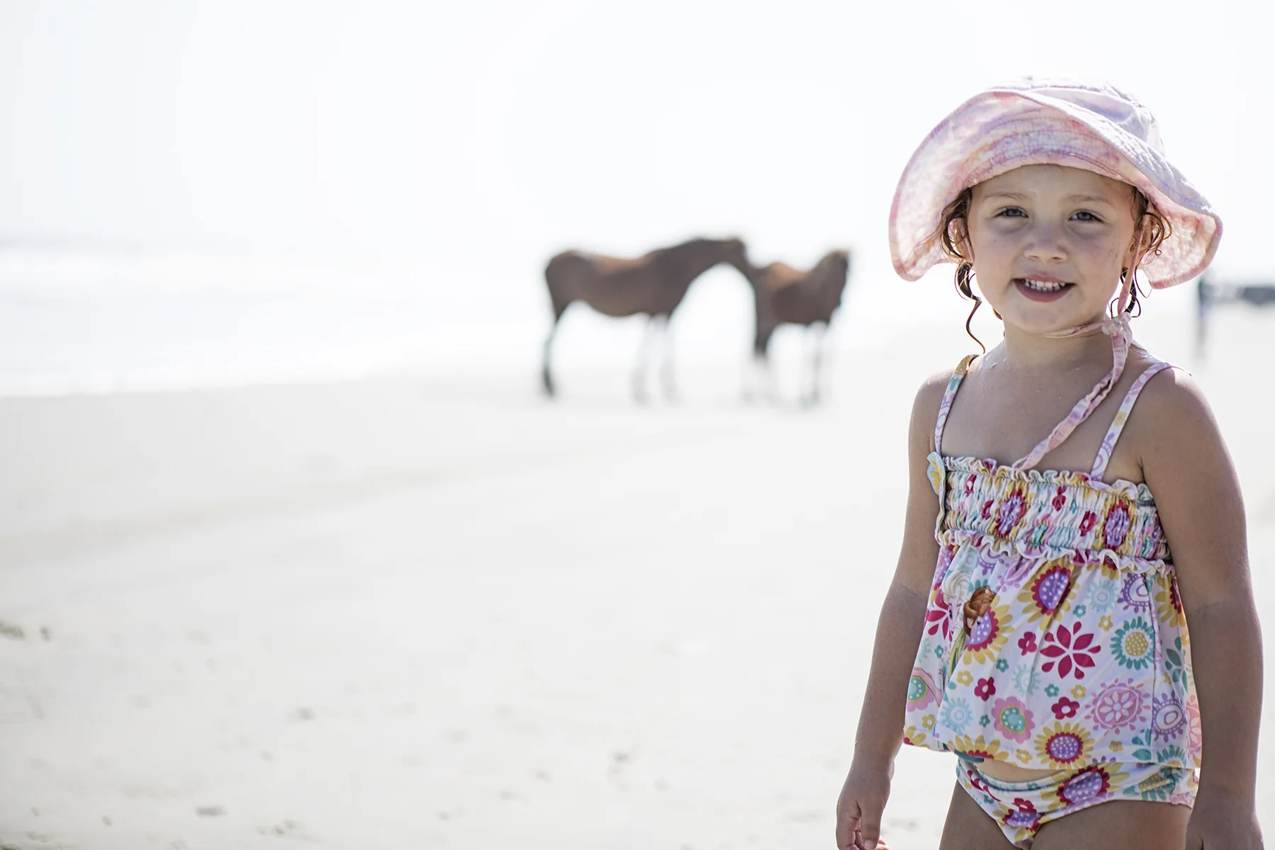 Brenna and the ponies.