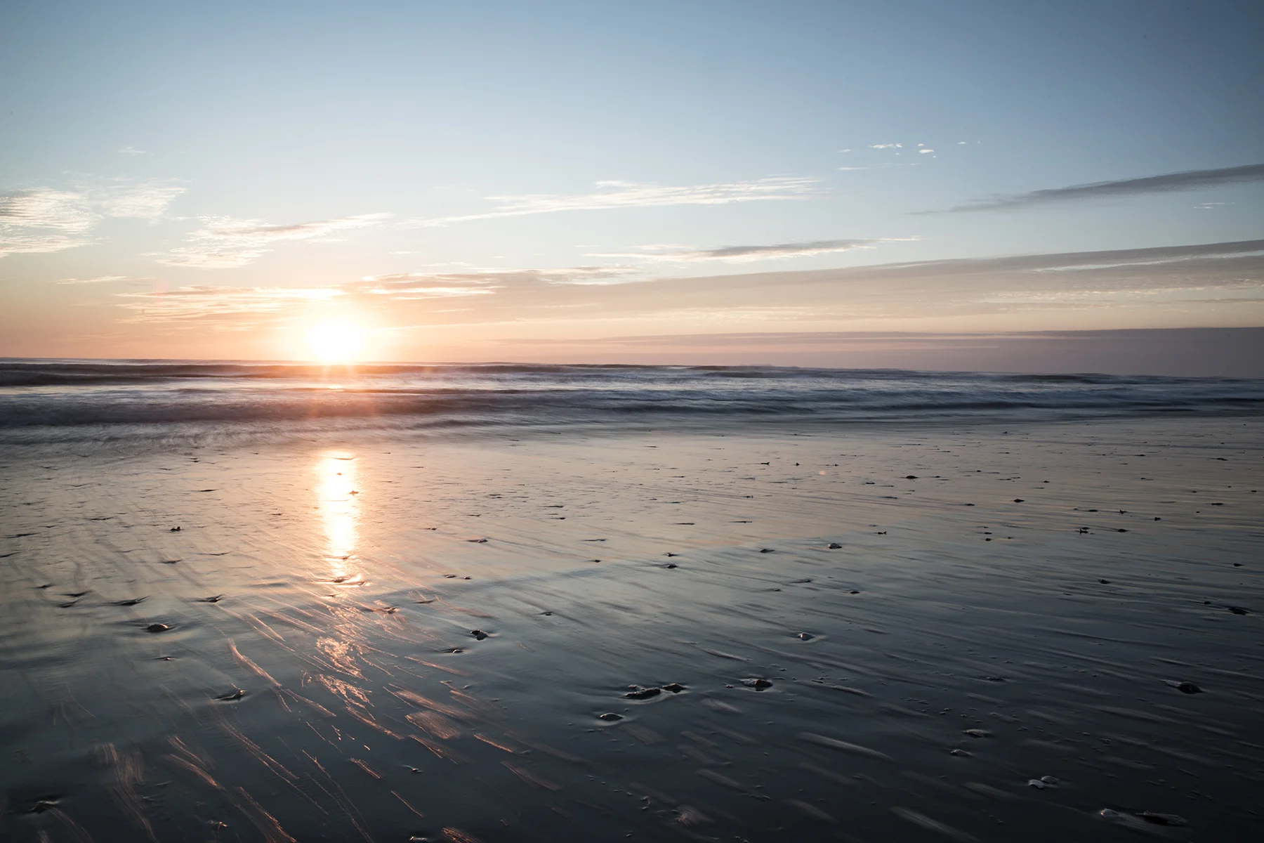 Sunrise over the Atlantic, Maria had finally left the area.
