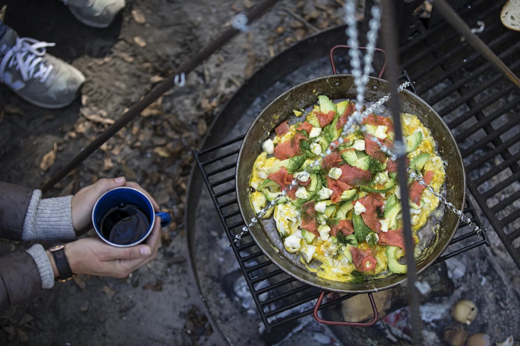 Warm hands and good food.