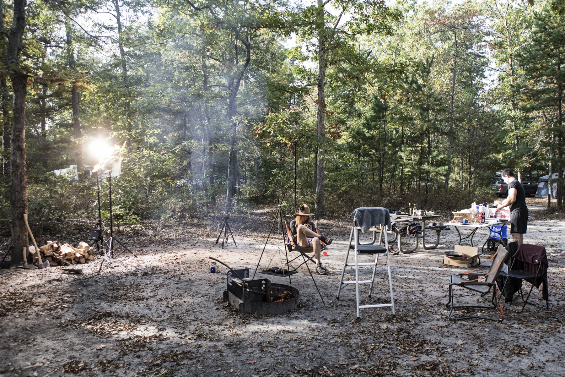 The set, I had to add in some dappled sunlight, it was disappearing fast.