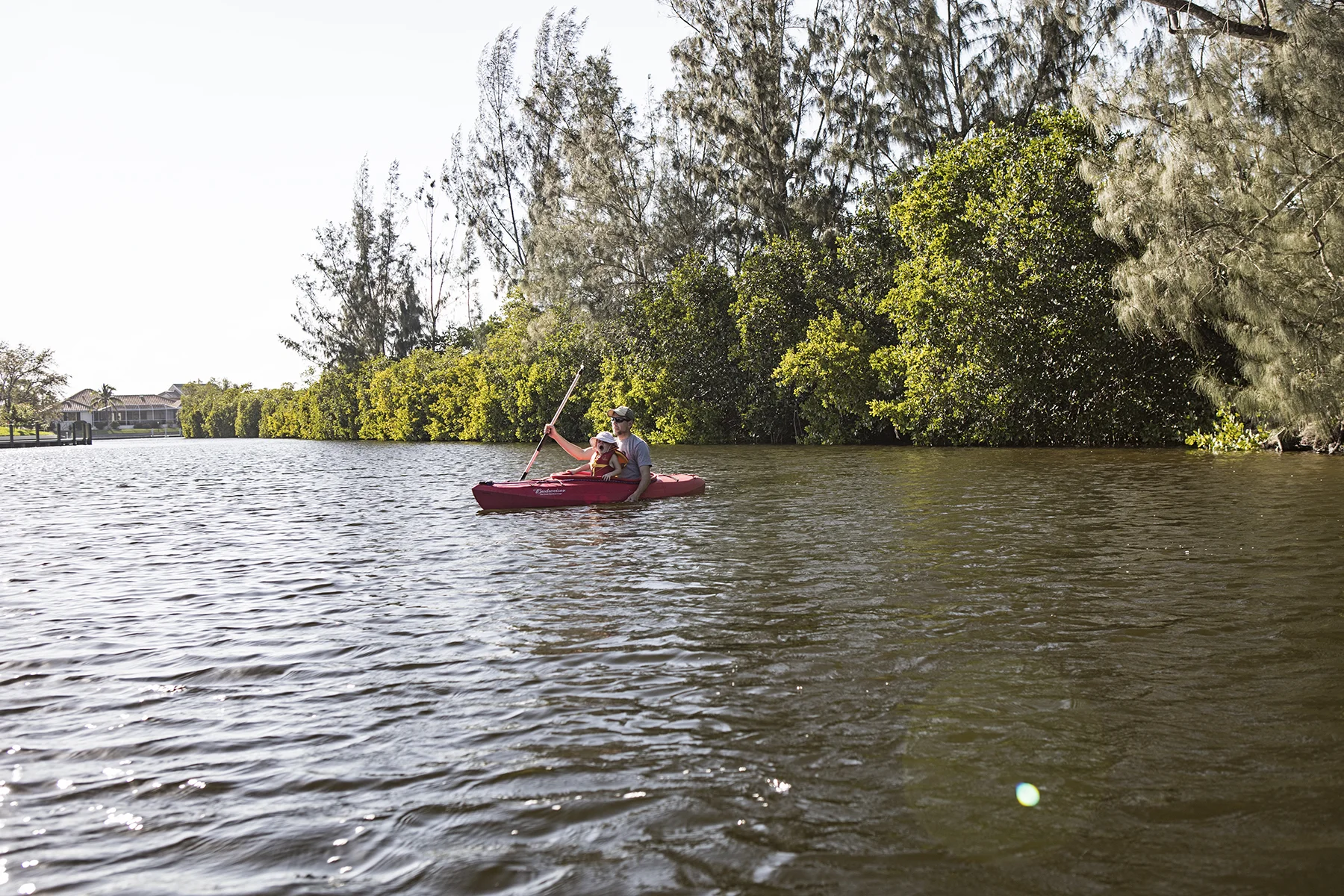 Canoe paddles and budweiser recreational kayaks, the perfect combination for not going far.