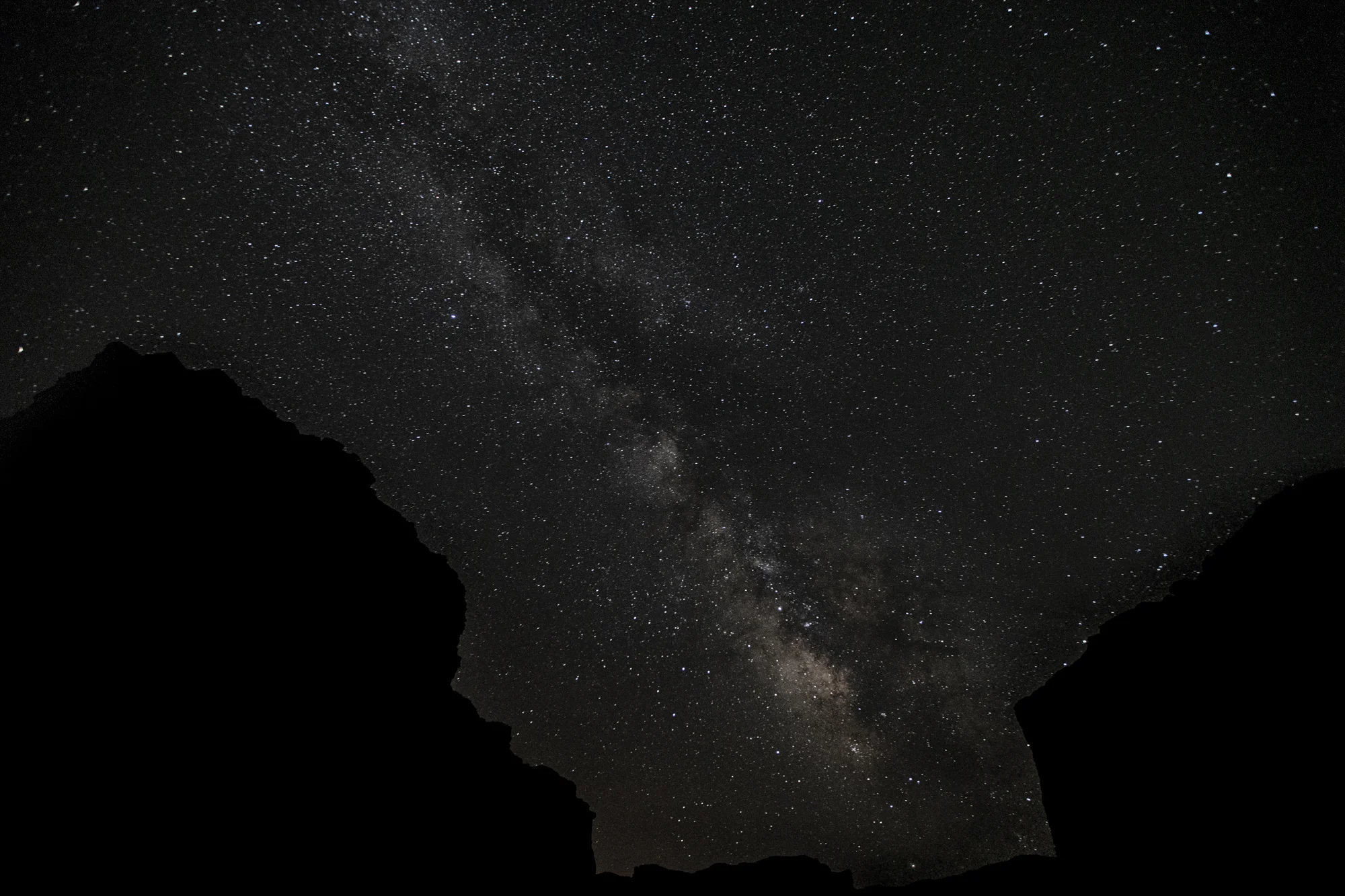 First time seeing the milky way within the canyon walls.