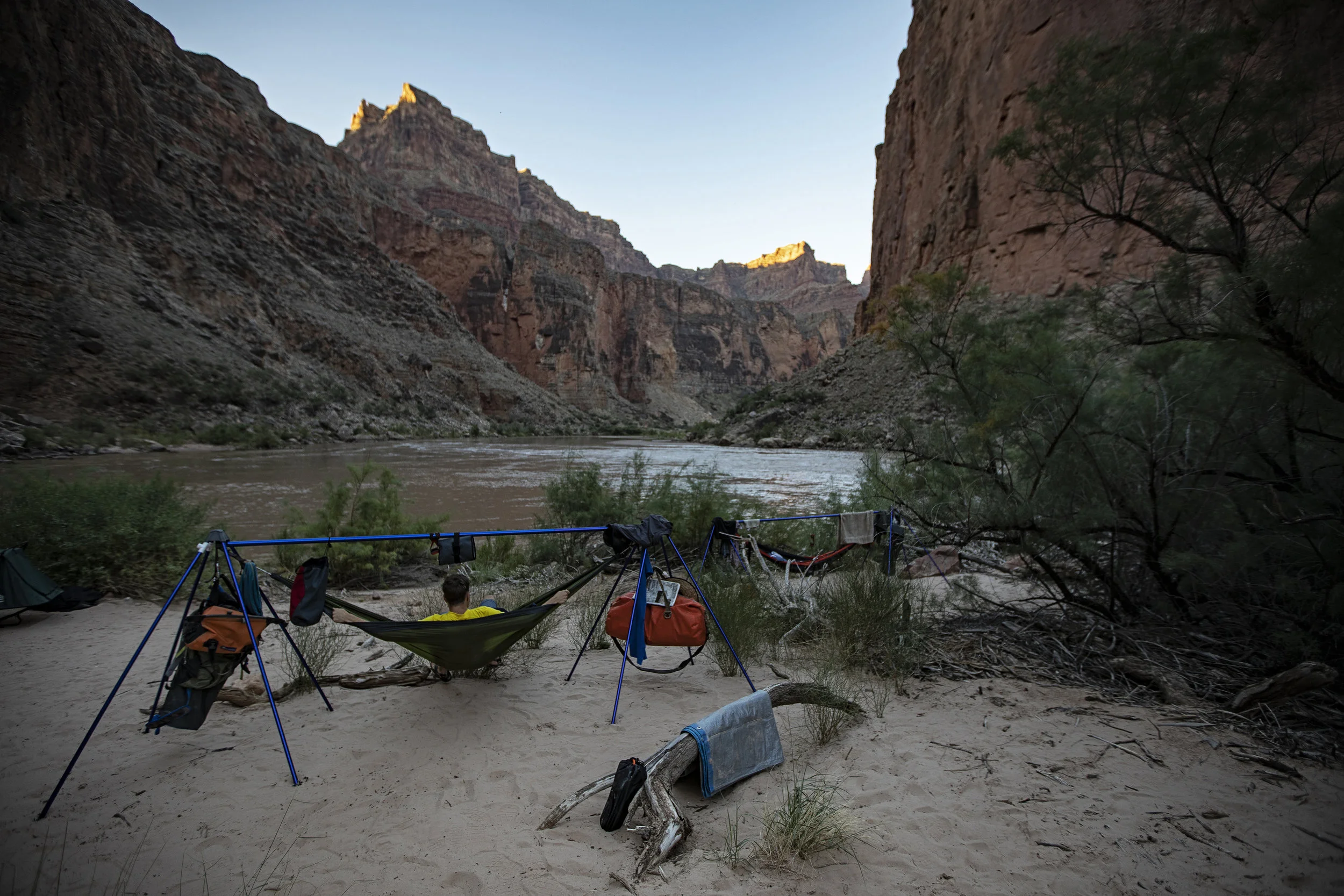 Our hammock set ups for night 3.