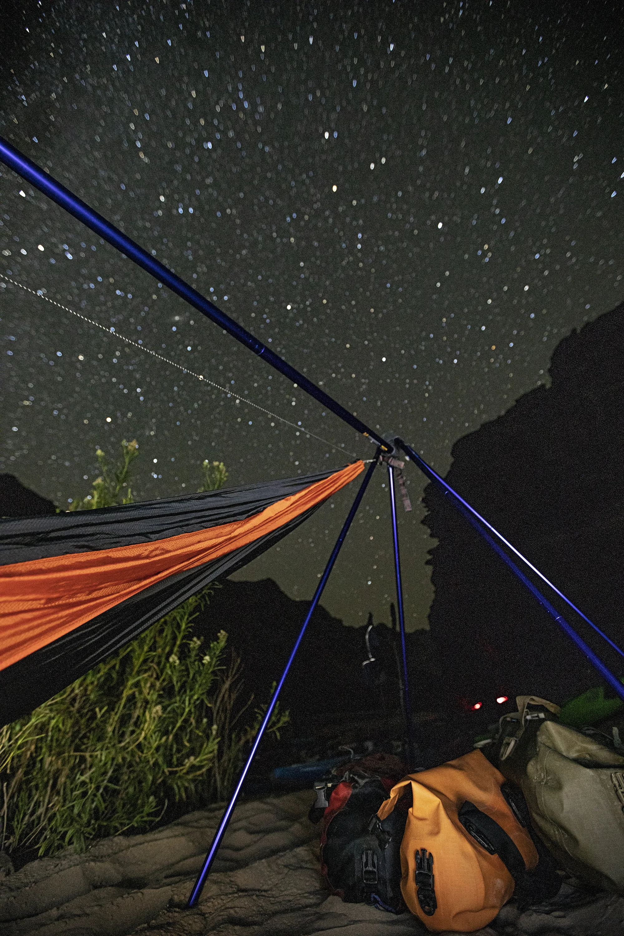 The clouds cleared late at night, it was a good evening to look for the meteors.
