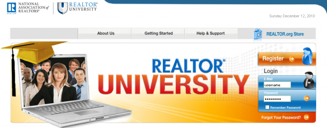 Realtor University Website