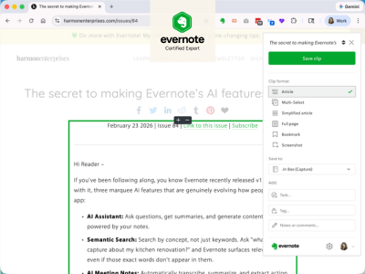 Beyond Web Clipper Basics [Capture: Part 1]