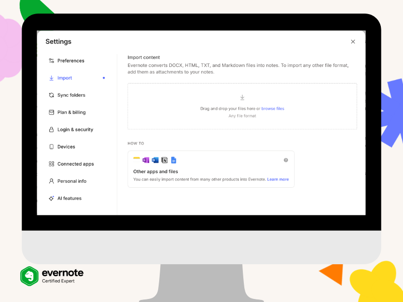 How to import content from other apps [Capture: Part 7] 