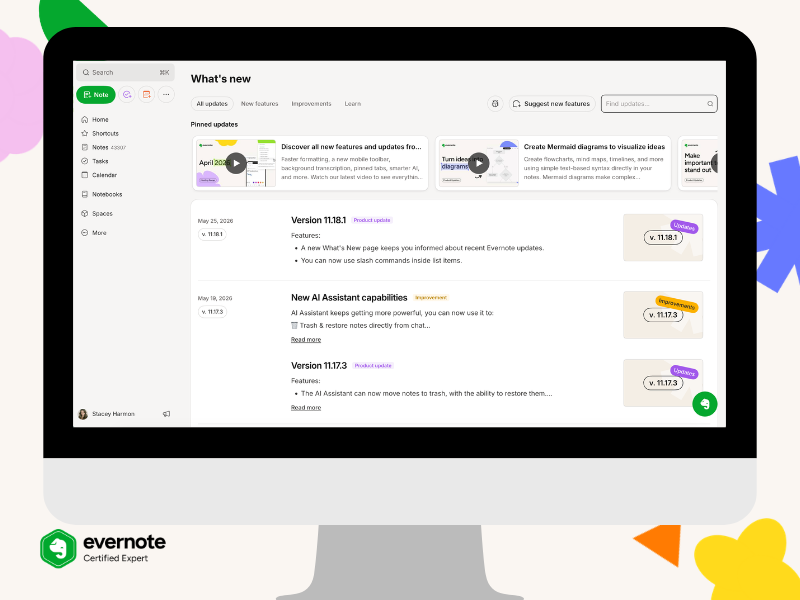 Evernote news now comes to you