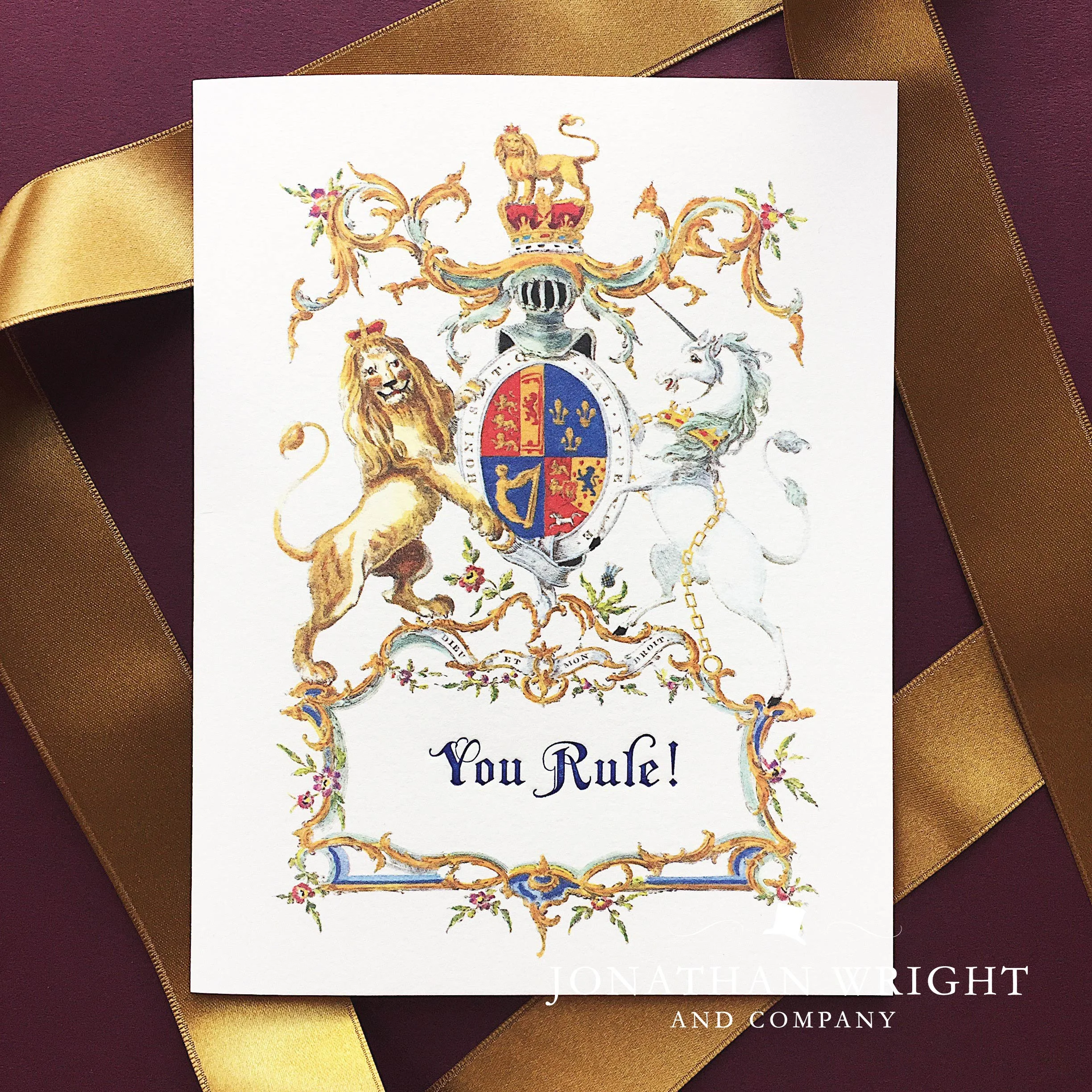 You Rule Ribbon King's Crest - You Rule — Jonathan Wright and Company