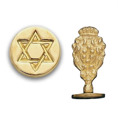 FREUND MAYER BRASS SEAL - STAR OF DAVID.jpg