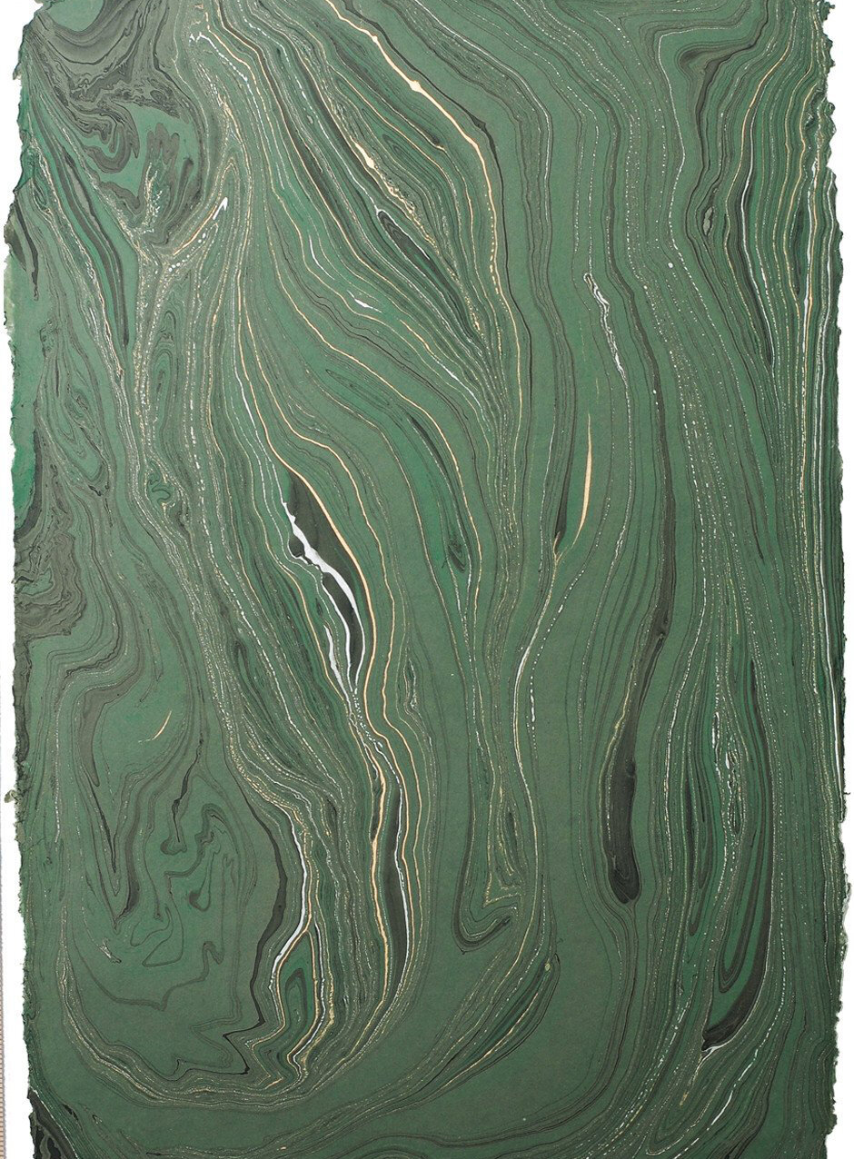 Dark Green Marble Wrapping Paper — Jonathan Wright and Company