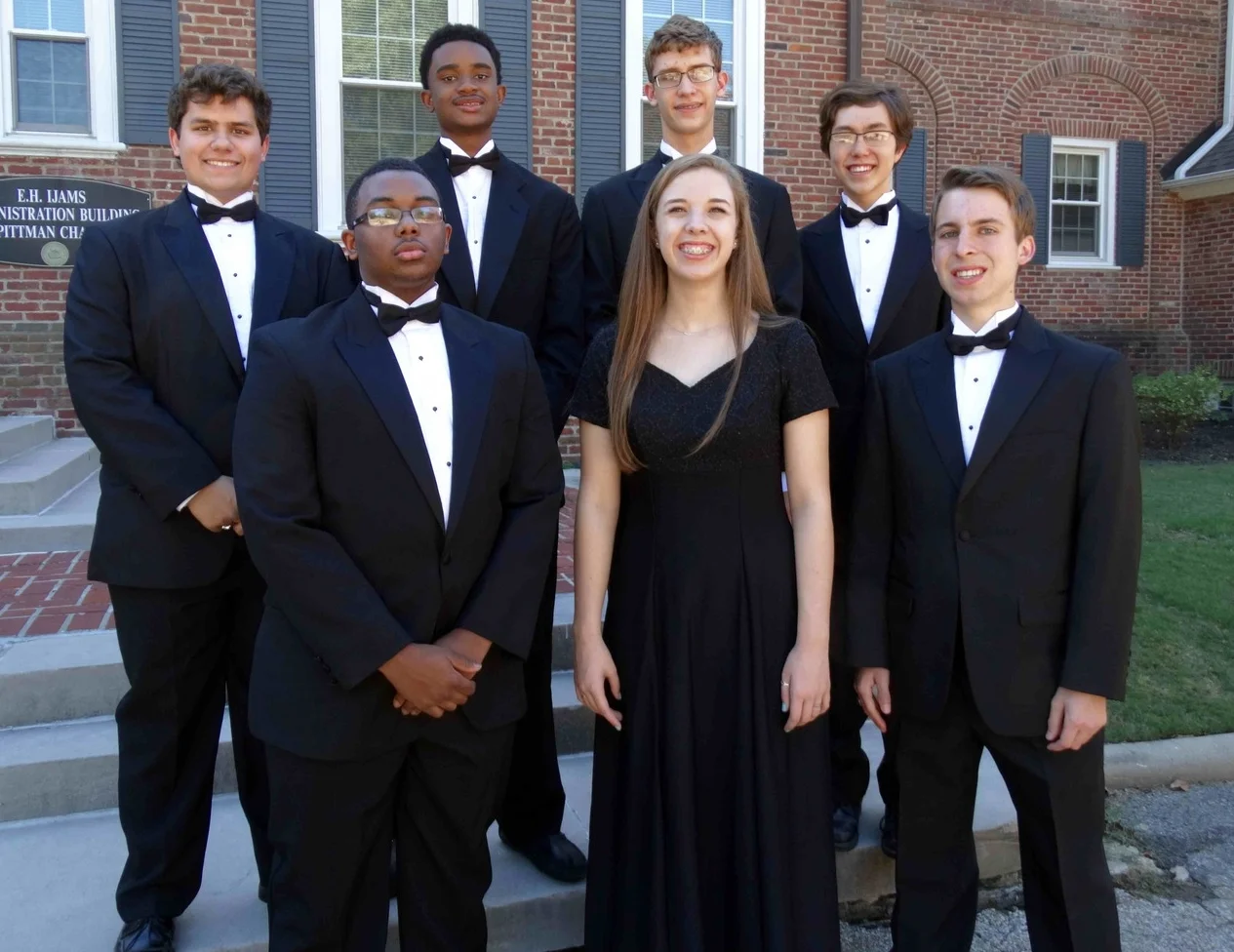 All Southwest Senior High Front row L-R: Jordyn McNeil (11) - Tenor 2, 14th chair; Cameron Donlin (9) - Soprano 2, 19th chair; Zach Riedel (12) - Tenor 2, 22nd chair Back row L-R: John Shanklin (12) - Bass 1, 16th chair; Julian Isabel (10) - Bass 2, 20th chair; Wilson Hughes (11) - Bass 2, 21st chair; Caleb Cranford (11) - Bass 1, 7th chair