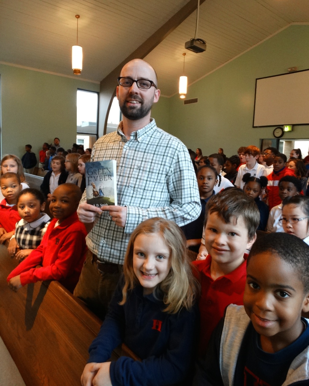 Sam Smith spoke to Harding White Station students in chapel. God has given everyone a special purpose and talent. He is the author of the Green Ember.