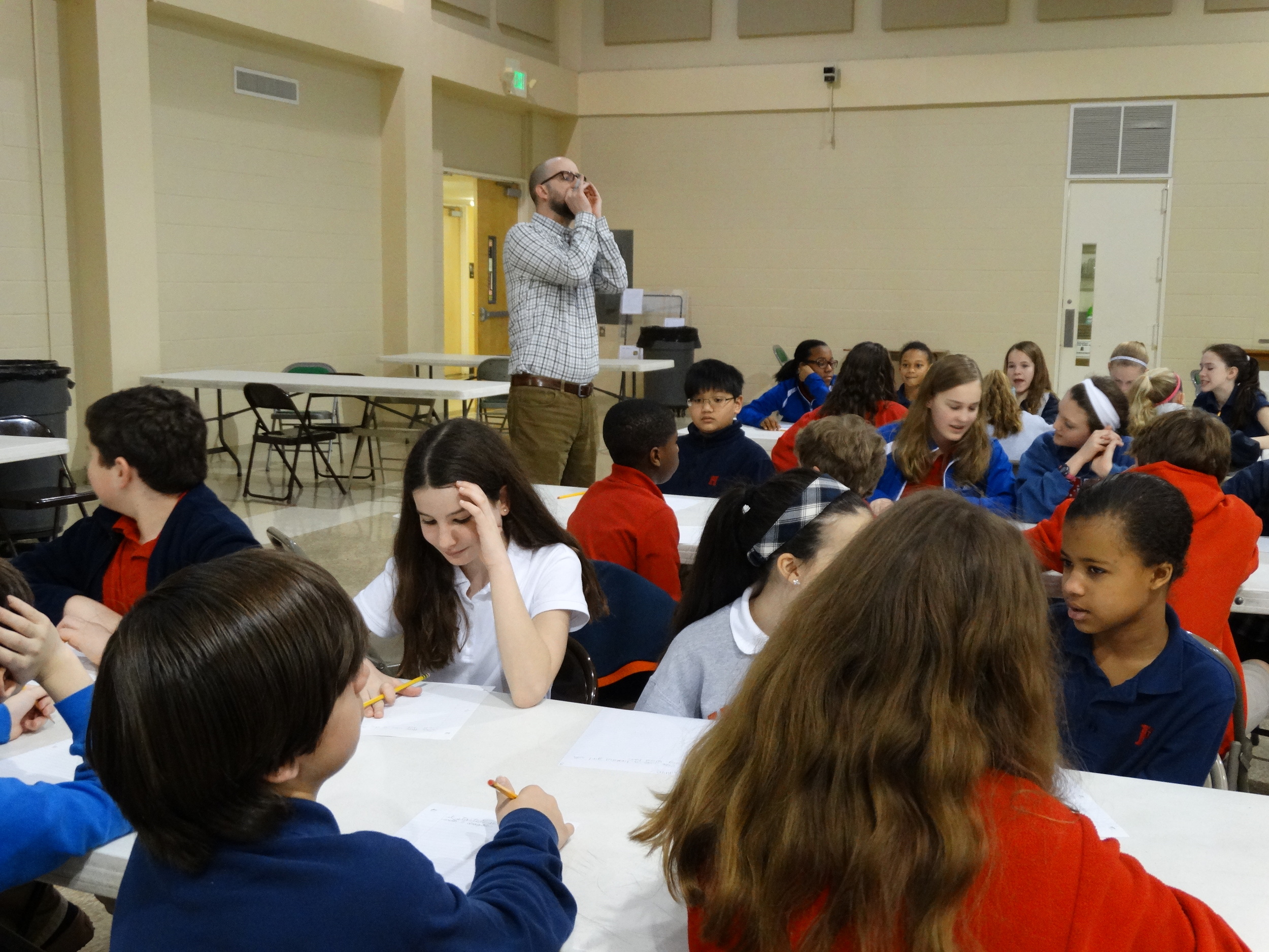 Creative writing workshop with White Station and Cordova sixth graders.