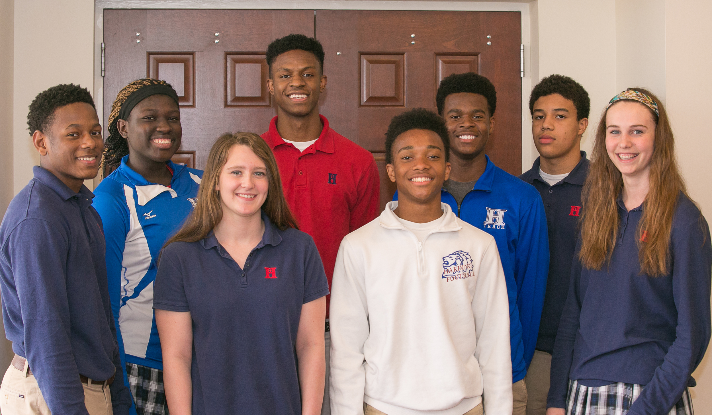 Front row: Chris Smith, Alyssa Hale, Calvin Austin, Anna HornerBack row: Antoinette Lewis, Anthony Yarbrough, Troy West, James Townsdin